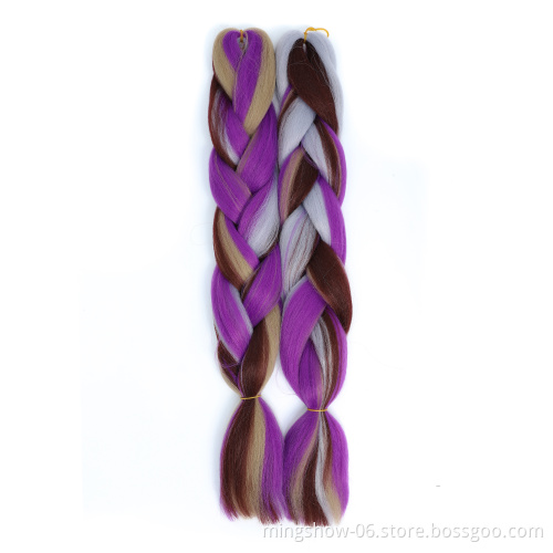 Wholesale Synthetic Super Jumbo Hair Braids Yaki Texture hair bundles extension high quality Braiding Hair Extensions